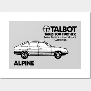 TALBOT ALPINE - advert Posters and Art